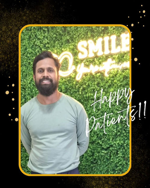 Patient smile outcome after dental treatment at Smile Squad